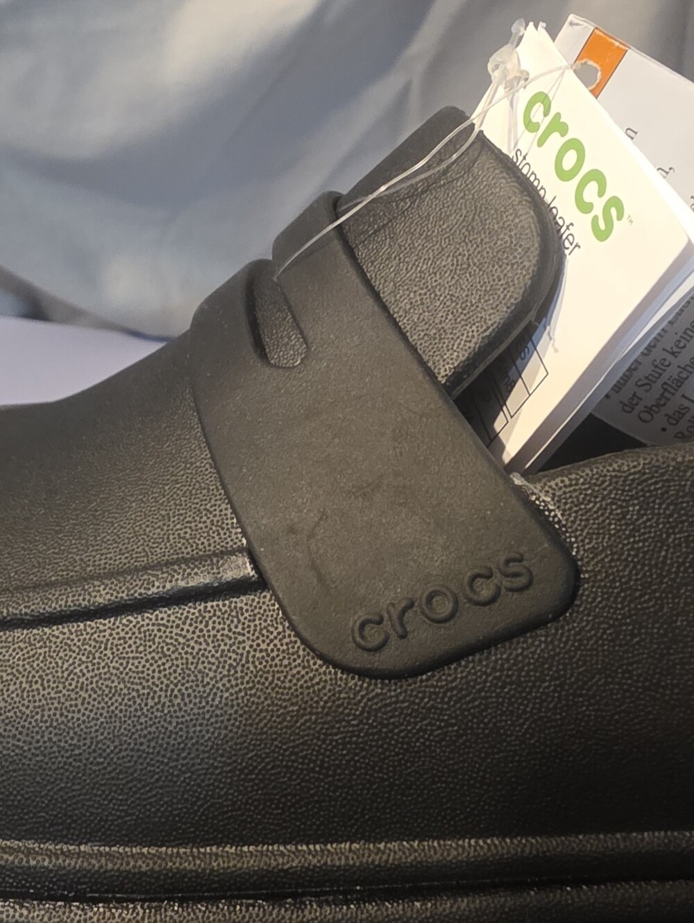 Crocs Stomp Loafer Black 209937-060 Women Size 8 NWOB Defect - Picture 6 of 8